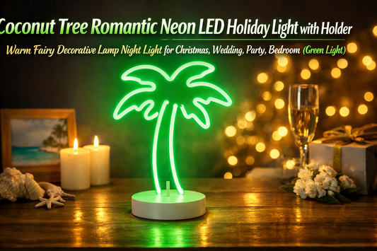 Coconut Tree Romantic Neon LED Light: A Tropical Touch of Warmth for Festive and Everyday Décor