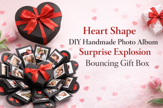 Surprise with Love: The Beauty of the Heart Shape DIY Photo Album Explosion Gift Box