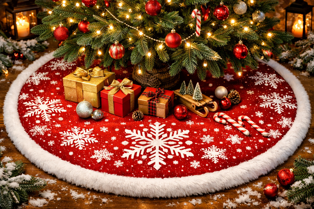 Elegant Christmas Decorations Snowflake Tree Enhancing Festive Beauty Creating Cozy Holiday