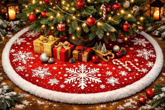 Elegant Christmas Decorations Snowflake Tree Enhancing Festive Beauty Creating Cozy Holiday
