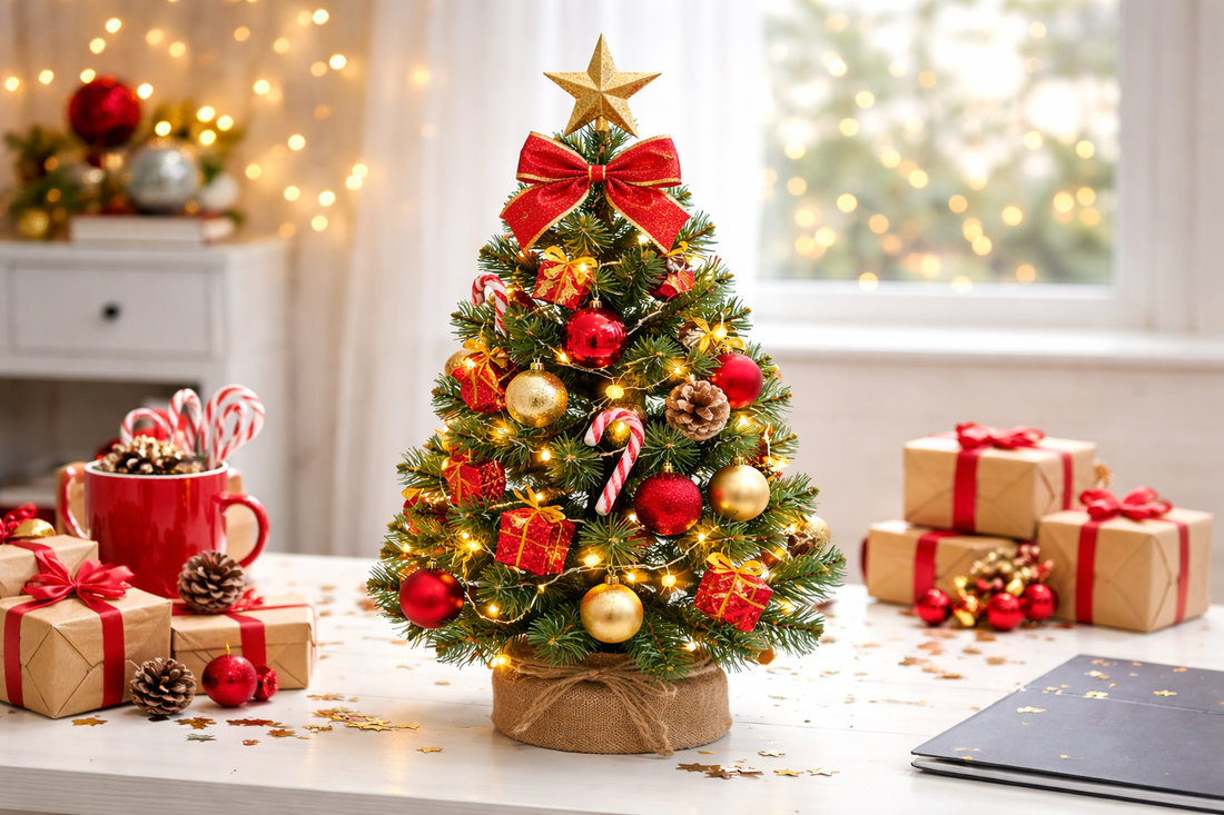 Delightful 30cm Christmas Decoration Desktop Artificial Christmas Tree.