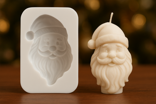 DIY Santa-Shaped Christmas Aromatherapy Mold: Create Festive Candles & Gypsum Décor