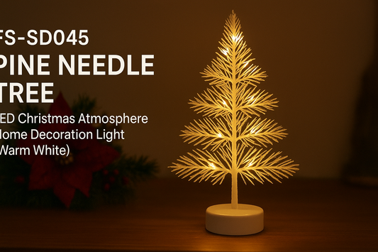 Enchant Your Home with the FS-SD045 Pine Needle Tree Warm White LED Christmas Decoration