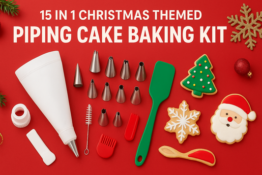 Festive Baking Magic: The Ultimate 15-in-1 Christmas Piping Cake Decorating Kit