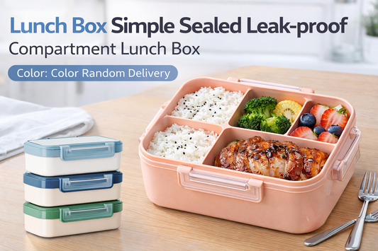 Keep Your Meals Fresh and Organized with the Leak-Proof Compartment Lunch Box