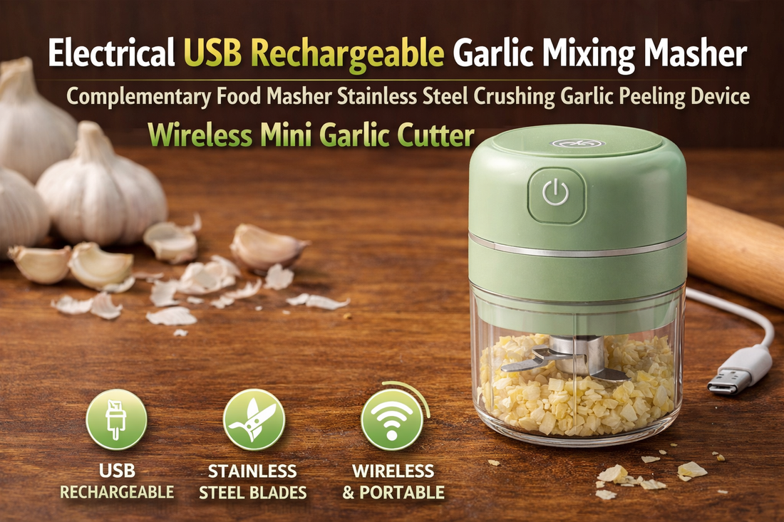 Effortless Cooking Made Easy: Electrical USB Rechargeable Mini Garlic Cutter Review