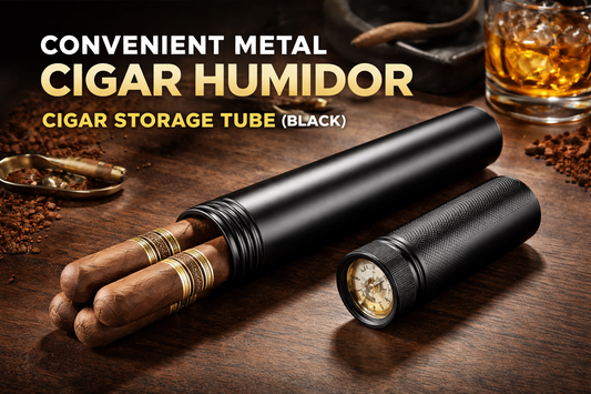 The Ultimate Travel Companion: Why the Convenient Black Metal Cigar Humidor Tube is a Must-Have for Every Modern Aficionado on the Move