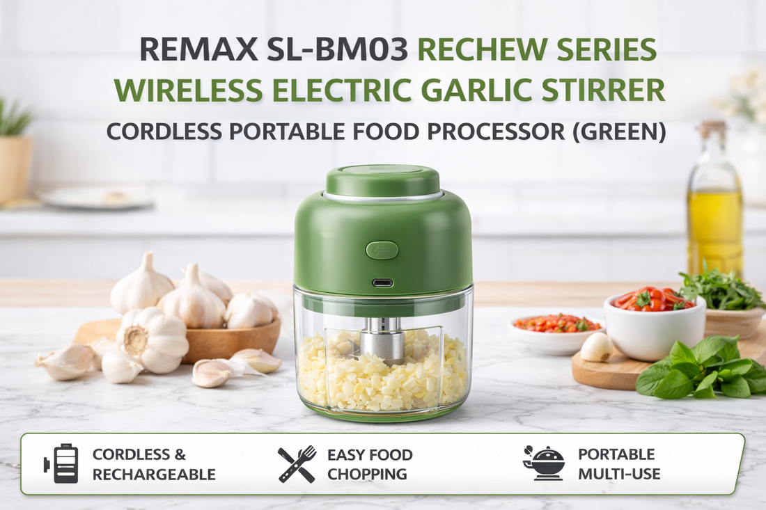 Power Meets Portability: REMAX SL-BM03 Rechew Series Wireless Electric Garlic Stirrer Review