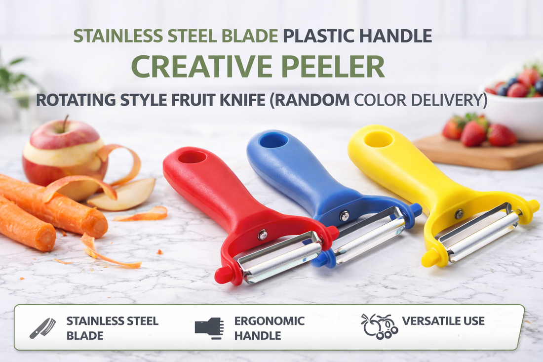 Stainless Steel Blade Creative Rotating Style Fruit Knife: The Ultimate Multi-Purpose Peeler for Every Kitchen