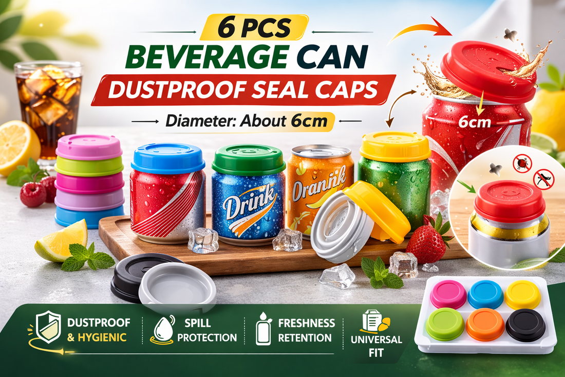 Protect Every Sip: 6 PCS Beverage Can Dustproof Seal Caps for Hygienic and Fresh Drinking