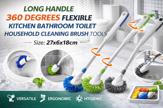 Reach Every Corner: Long Handle 360° Flexible Toilet and Kitchen Cleaning Brush Review