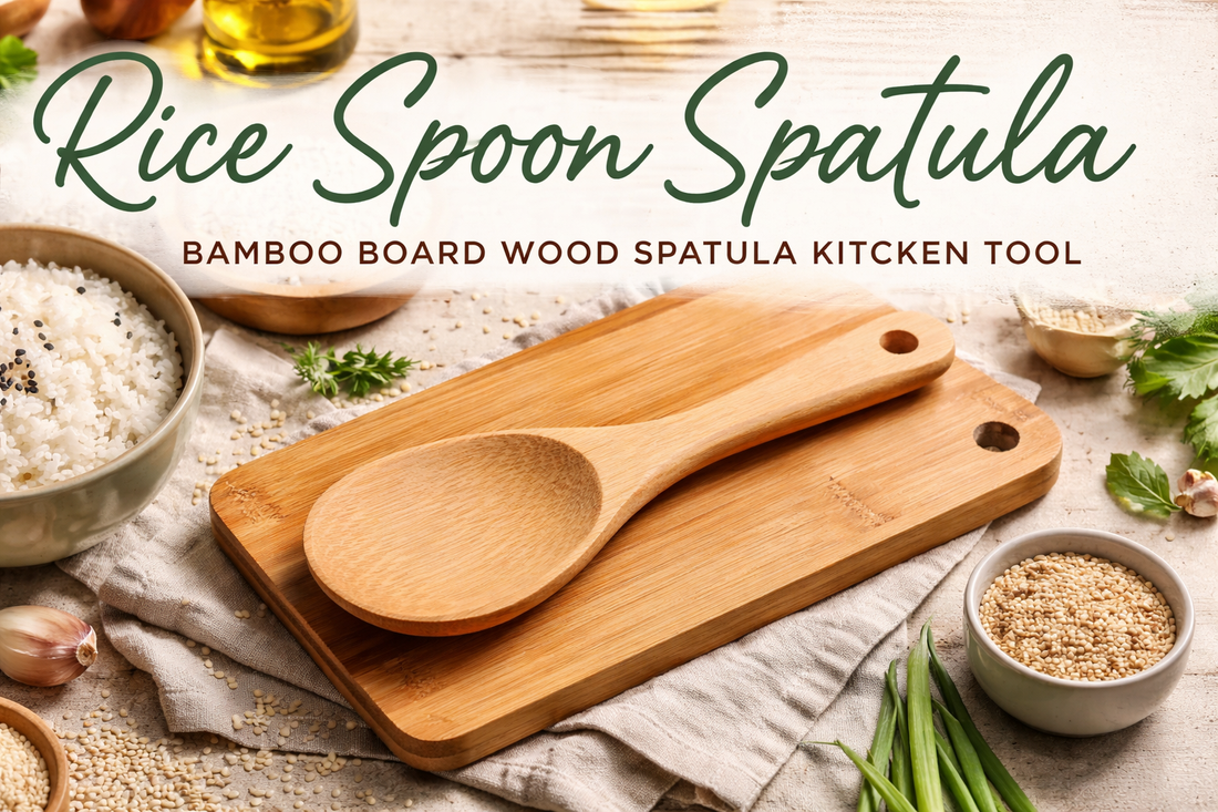 Upgrade Your Cooking Experience with a Bamboo Rice Spoon Spatula Kitchen Tool