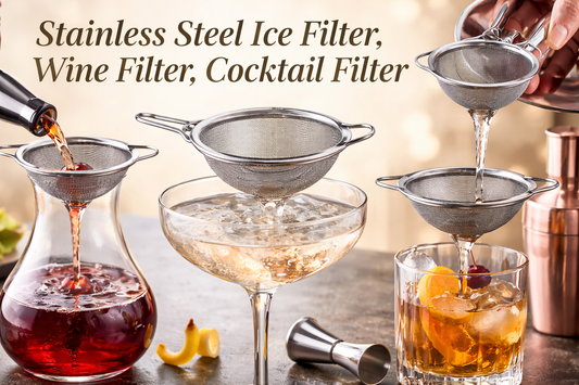 Stainless Steel Ice Filter, Wine Filter, Cocktail Filter: Precision Filtration for Elegant Drink Presentation