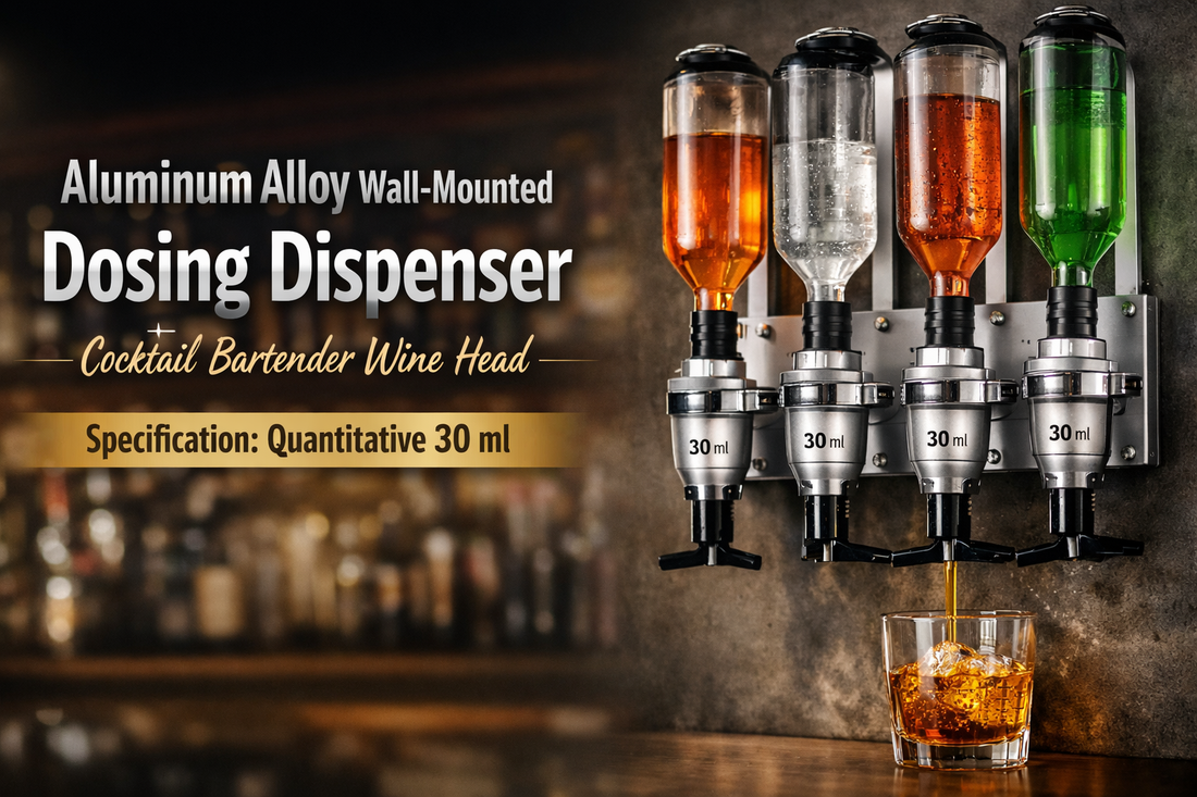 Upgrade Your Bar Experience with a 30 ml Aluminum Alloy Wall-Mounted Cocktail Dosing Dispenser