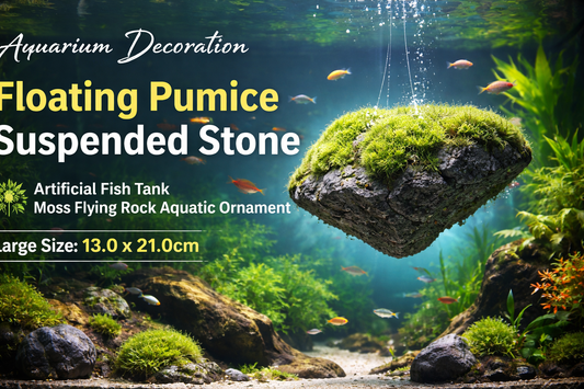 Floating Fantasy for Your Aquarium: Pumice Suspended Stone Moss Flying Rock Decoration