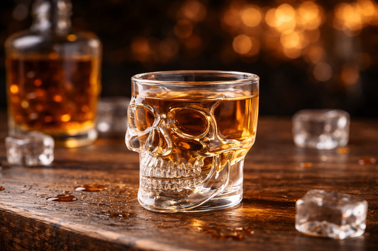 Crystal Skull Head Vodka Whiskey Shot Glass Transparent Design Elevates Drinking Experience With Bold Style