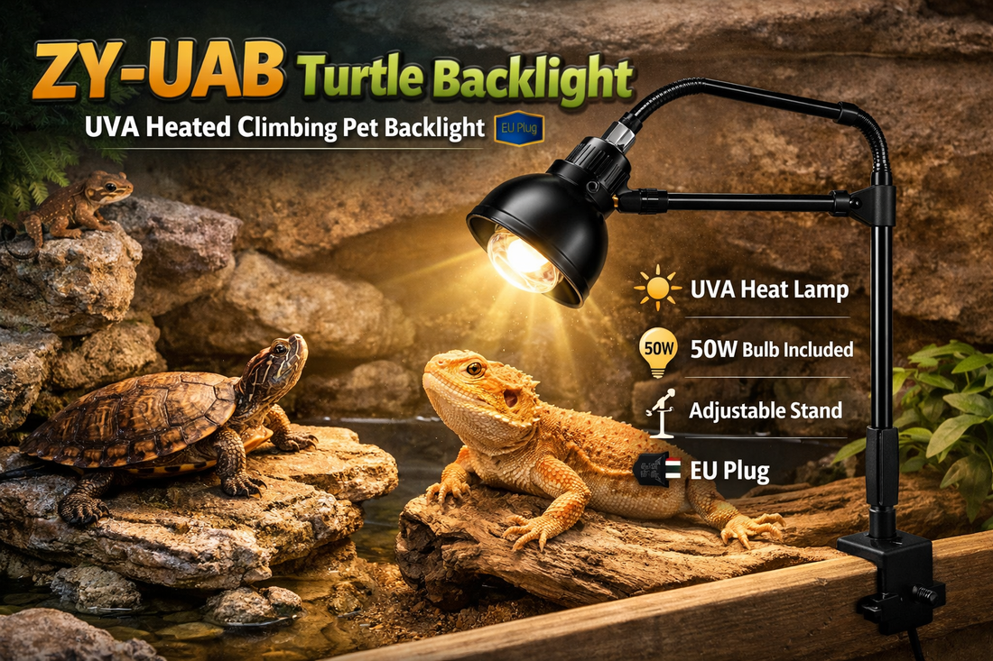 ZY-UAB Turtle Backlight UVA Heated Climbing Light: A Complete Lighting and Heating Solution for Healthy Turtles
