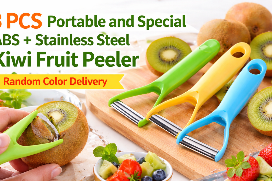 Effortless Kiwi Peeling at Home: Detailed Review of the 3 PCS Portable ABS + Stainless Steel Fruit Peeler Set