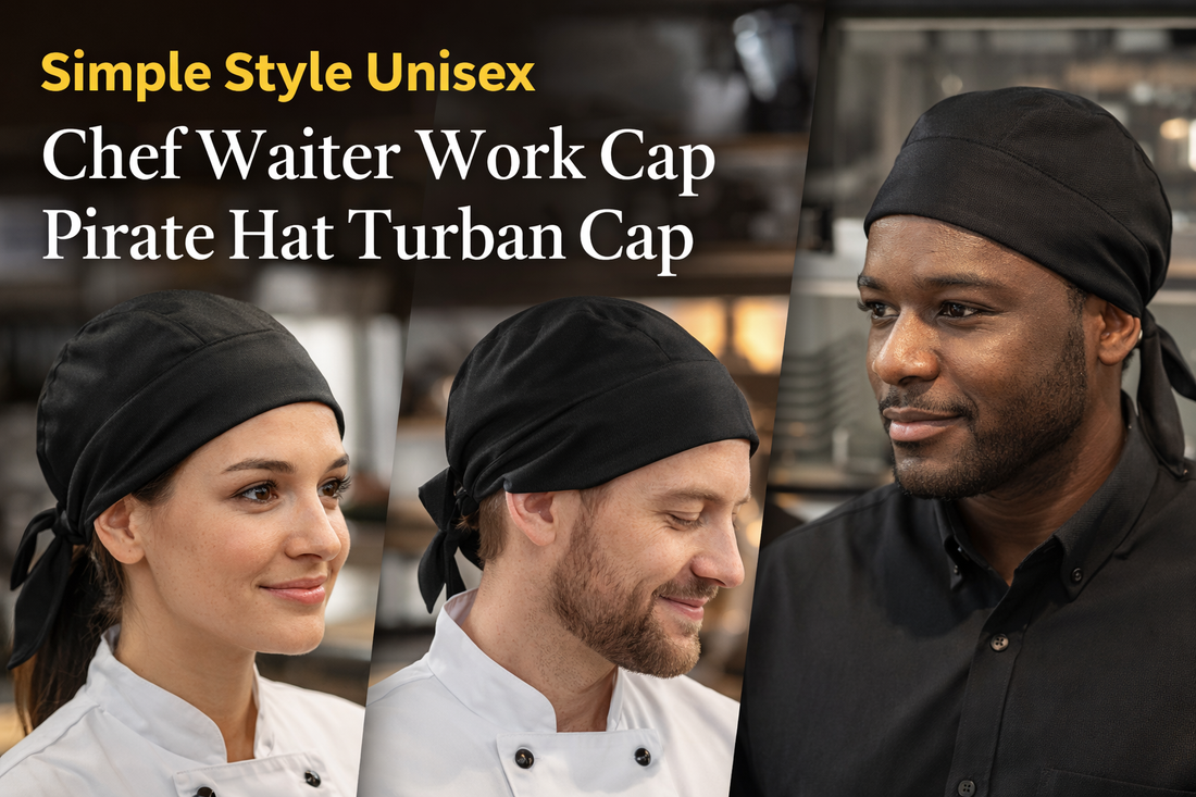 Simple Style Unisex Chef Waiter Work Cap Pirate Hat Turban Cap – A Complete Guide to Professional Comfort, Hygiene, and Everyday Workwear Use