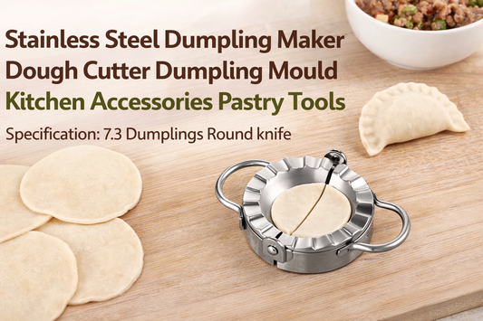 Elevate Your Dumpling Game with a Stainless Steel 7.3 cm Dumpling Cutter