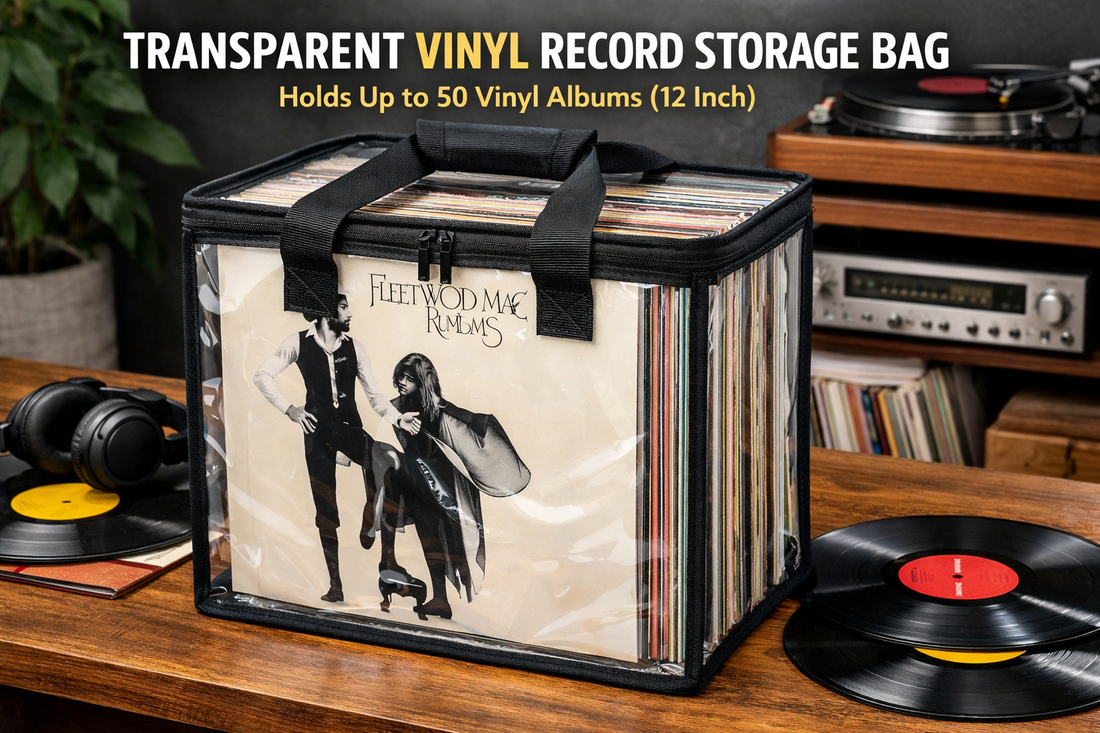 The Transparent Vinyl Record Storage Bag (Black) as a way to keep your music legacy safe.