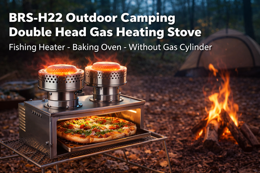 Stay Warm and Cook Anywhere: An In-Depth Look at the BRS-H22 Double Head Gas Heating Stove for Camping and Fishing