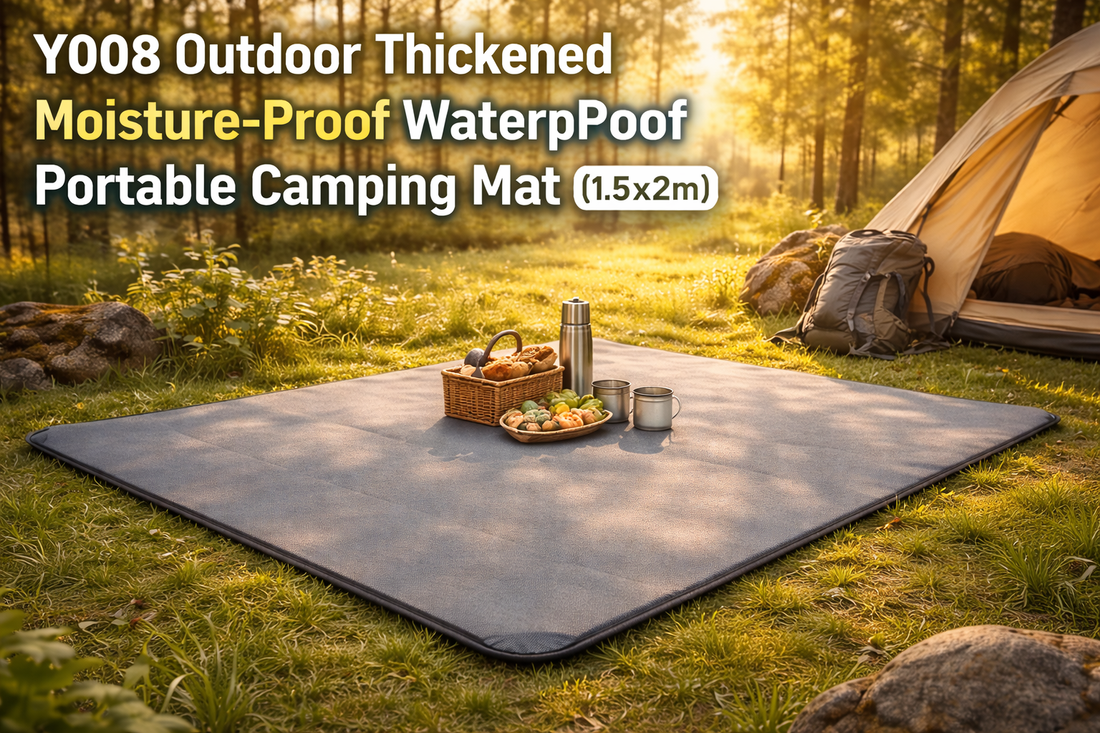 Stay Dry and Relaxed Outdoors with the Y008 Thickened Waterproof Camping Mat (1.5x2m)