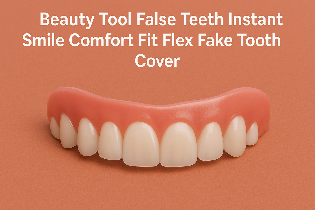 Cosmetic Dental Tool False Teeth Instant Smile Cover - Comfortable Flexible Fit Cosmetic Denture for a Natural, Confident Smile without Visiting the Dentist