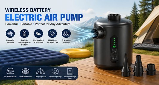 Wireless Battery Portable Electric Air Pump Outdoor Camping Air Mattress Pump
