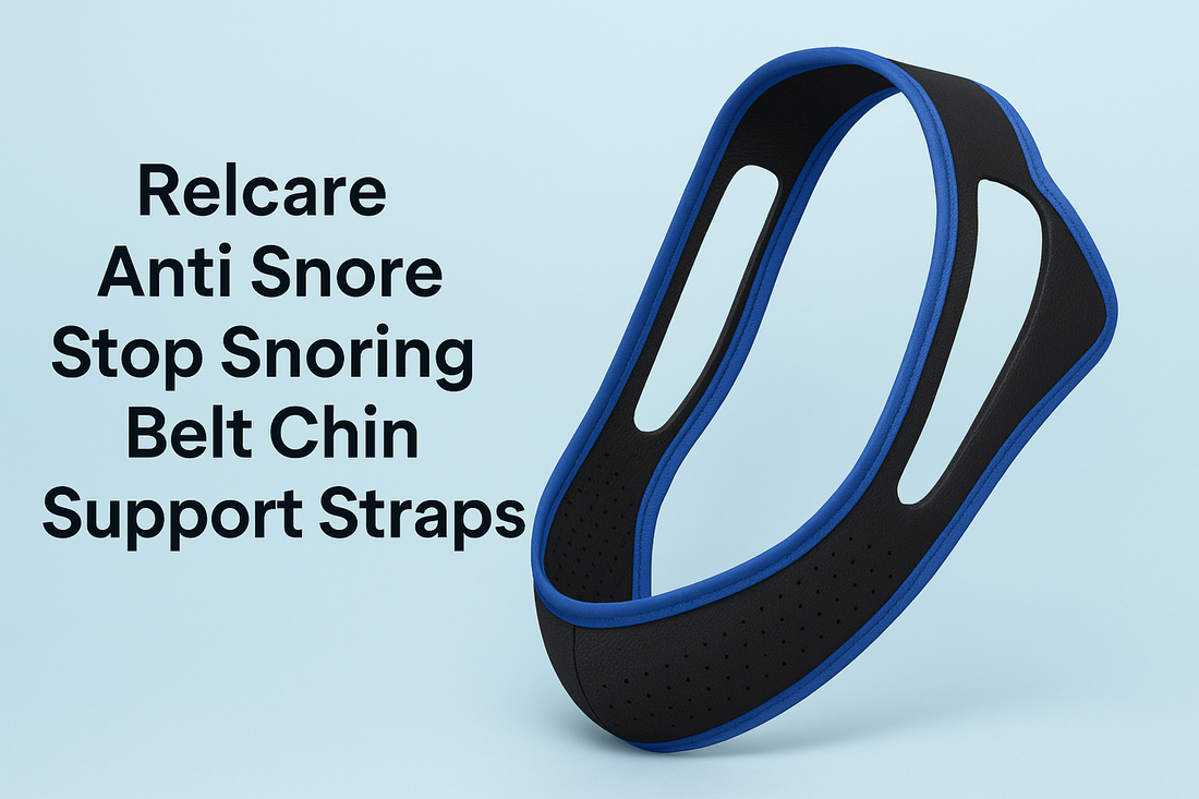 Relcare Anti-Snore Chin Strap Belt – Adjustable and Comfortable Snoring Solution for Men and Women, Sleep Aid for Mouth Breathers, Supportive Jaw for Quiet Restful Nights