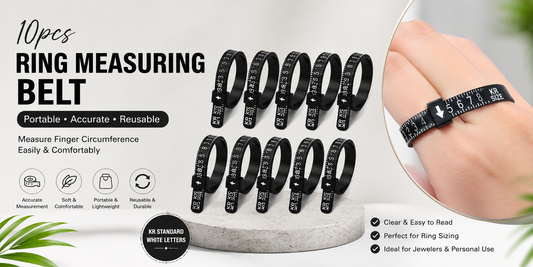 Premium, portable ring sizing solution for accurate jewelry measurements with KR standard white letters