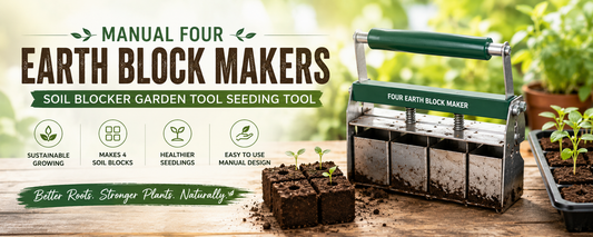 Discover The Ultimate Benefits Of Using The Manual Four Earth Block Makers Soil Blocker Garden Tool Seeding Tool