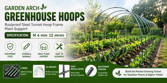 Transform Your Garden with the Rustproof Steel Garden Arch Greenhouse Hoops Tunnel Frame, Plant Support