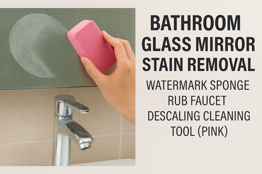 Say Goodbye to Stubborn Watermarks: Why This Pink Bathroom Cleaning Sponge Is a Game Changer