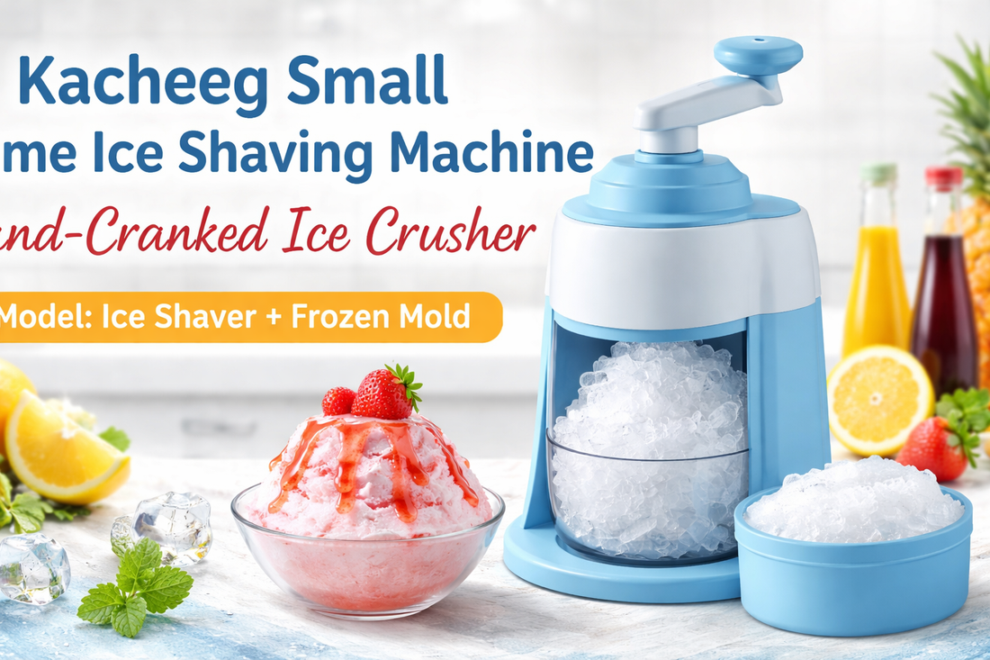 Enjoy Refreshing Treats at Home with the Kacheeg Hand-Cranked Ice Shaving Machine
