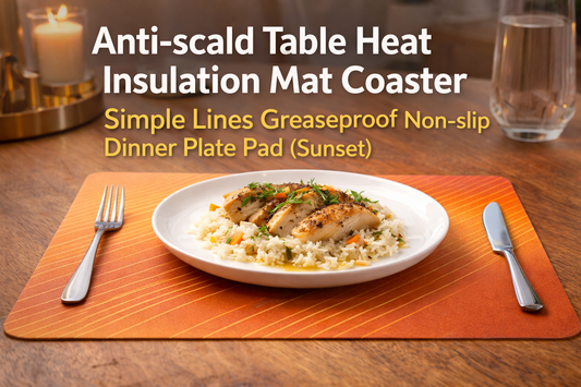 Protect Your Dining Table with the Anti-Scald Heat Insulation Mat Coaster (Sunset)