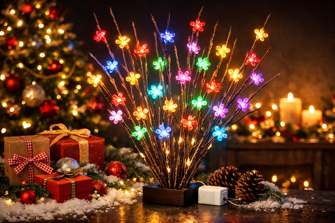 Transform Your Space With The Magic Of LED Willow Branch Floral Lights For Every Special Holiday Celebration And Garden Party This Festive Season