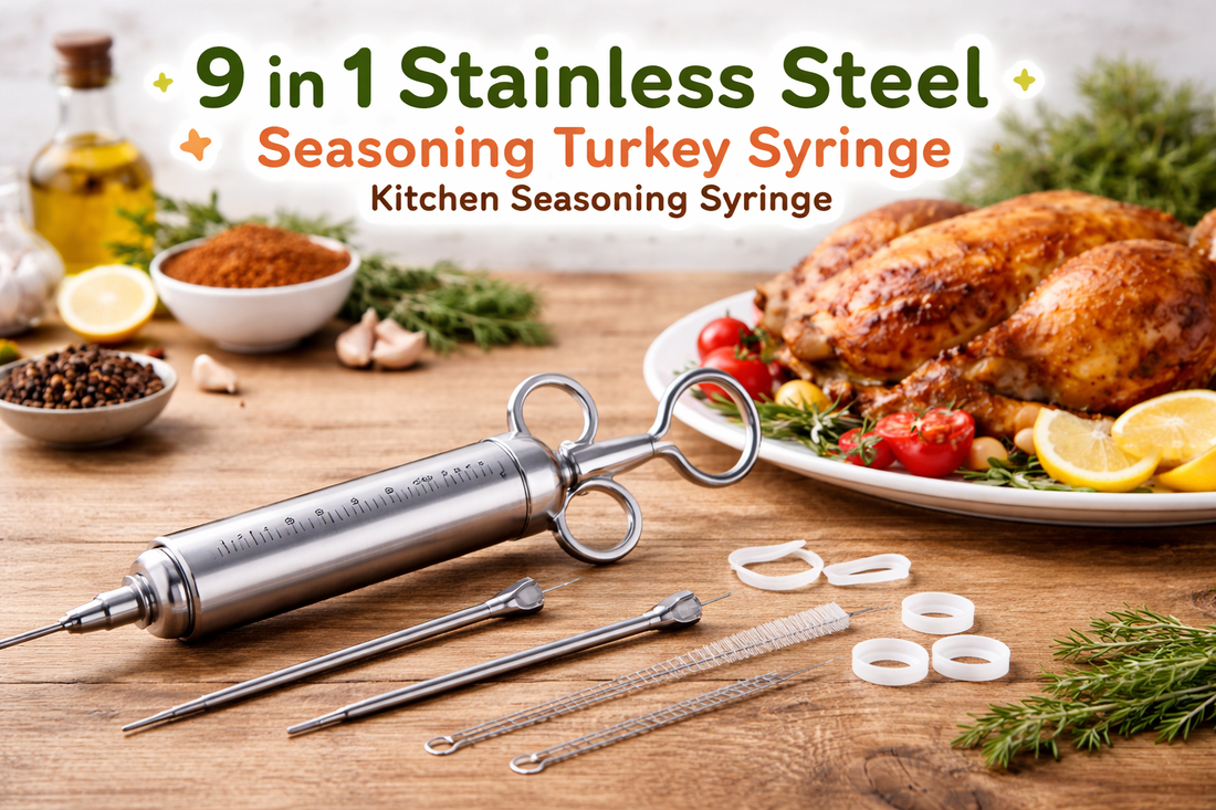 Deep Flavor Made Easy: A Complete Guide to the 9 in 1 Stainless Steel Meat Injector