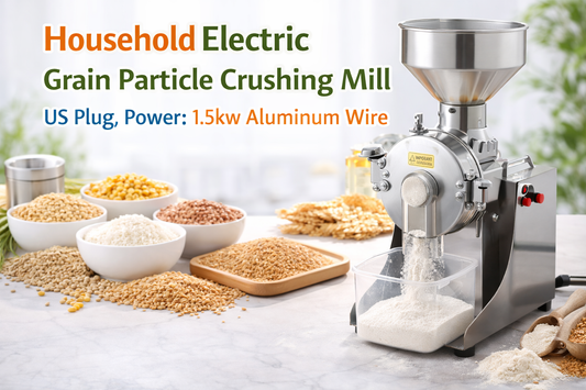 Efficient Home Grain Processing with the 1.5KW Household Electric Crushing Mill (US Plug)