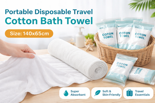 The Ultimate Guide to Staying Clean Anywhere with the Highly Convenient Portable Disposable Travel Cotton Bath Towel in the Generous Full Body Size of 140x65cm