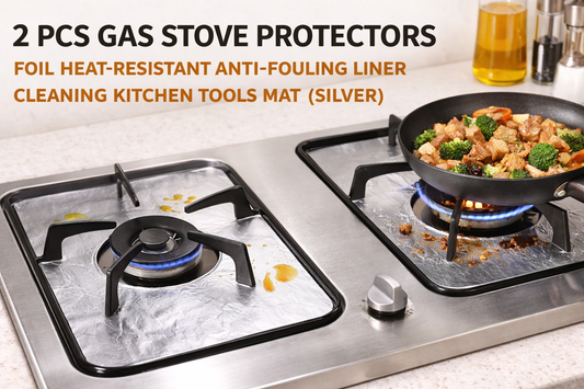 2 PCS Gas Stove Protectors Foil Liners: The Easy Way to Maintain a Clean Kitchen Stove