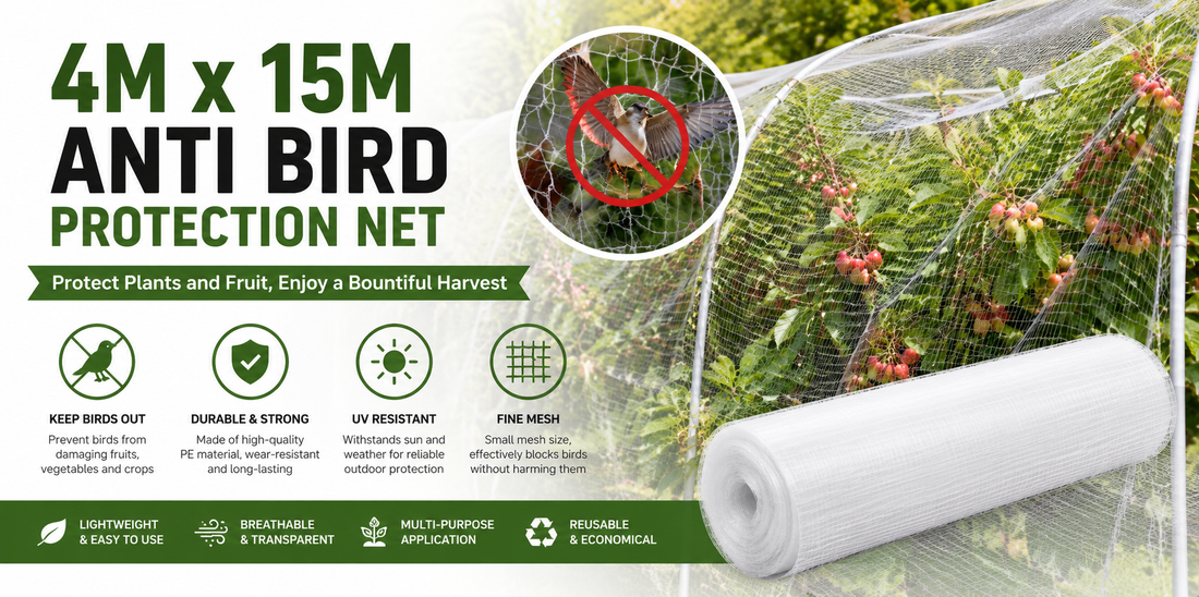 The Ultimate Guide to Protecting Your Garden Harvest with Durable 4Mx15M Anti Bird Protection Netting Solutions