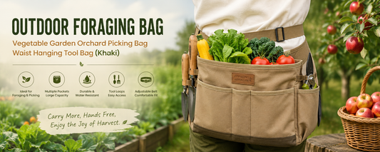 Simplify Your Harvest with this Professional Outdoor Foraging and Orchard Picking Waist Bag
