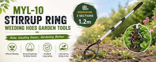 Master Your Landscape Maintenance with that pro-grade MYL-10 Stirrup Ring Weeding Hoes Garden Tools In a Twelve Meter Length