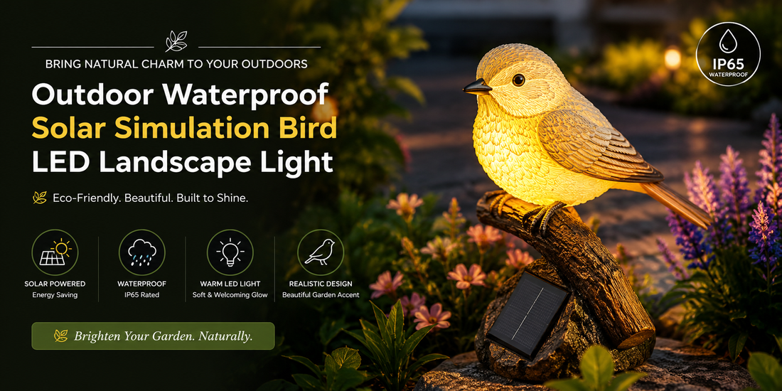 Outdoor Solar Bird Lawn Light – Charming Waterproof Garden Decoration 