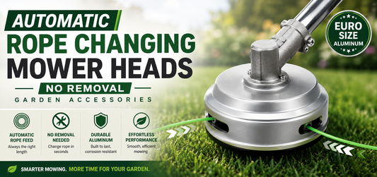 Streamline your landscaping maintenance with these innovative automatic rope-changing mower heads