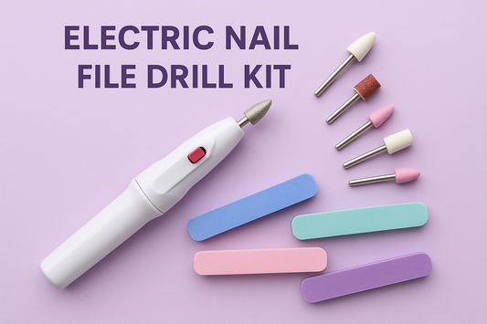 Professional Electric Nail File Drill Kit with 5 Multi-Functional Bits-Pen-Shaped Portable Nail Buffer and Shaper for Manicure and Pedicure Perfection at Home or Salon