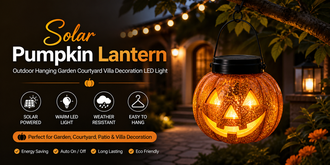 The Best Solar Pumpkin Lantern Decoration For Garden And Villa Will Illuminate Your Outdoor Sanctuary.