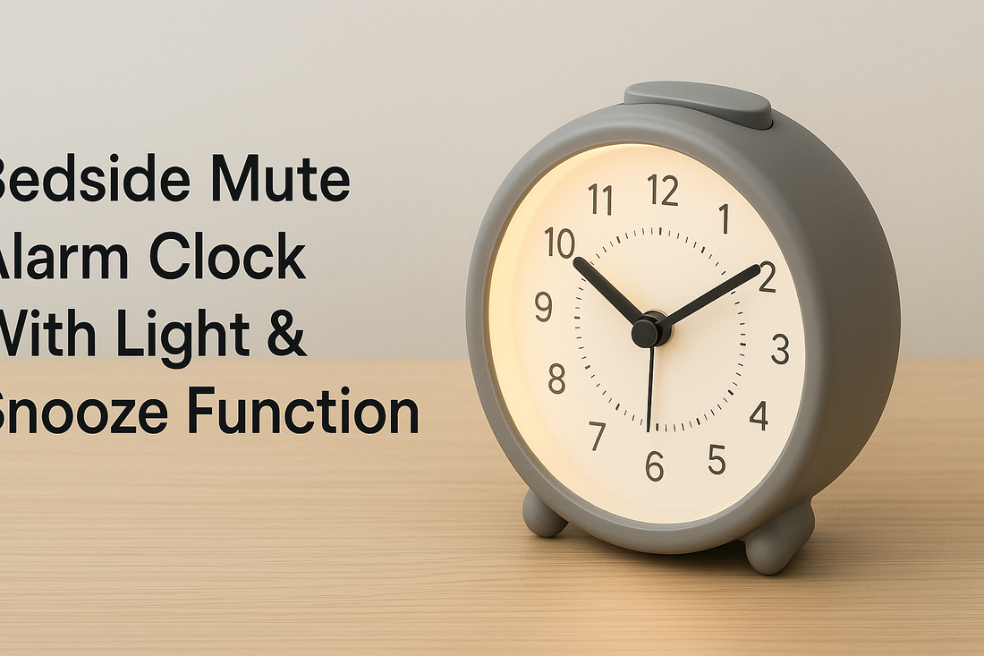 Wake Up Gently: Discover the Bedside Mute Alarm Clock with Light & Snooze for Peaceful Mornings