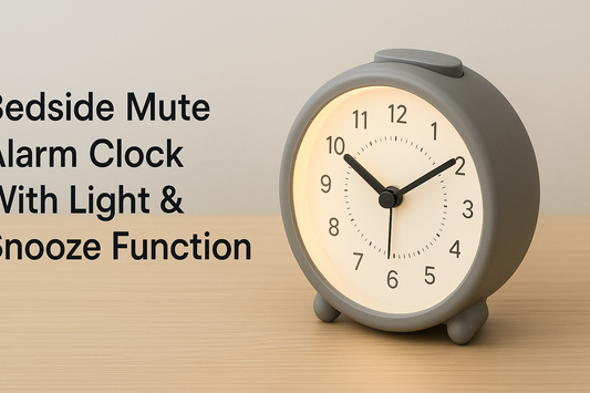 Wake Up Gently: Discover the Bedside Mute Alarm Clock with Light & Snooze for Peaceful Mornings